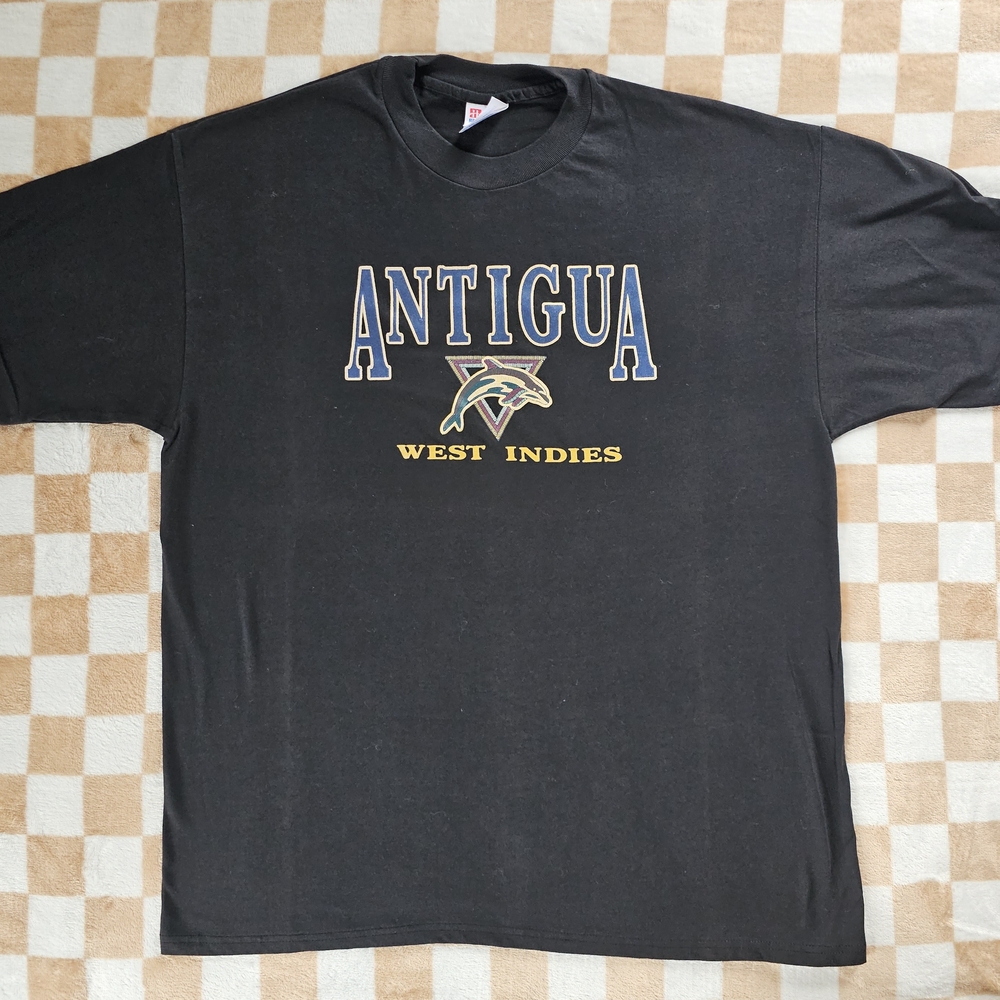 90s Vintage Antigua West Indies Black T-Shirt